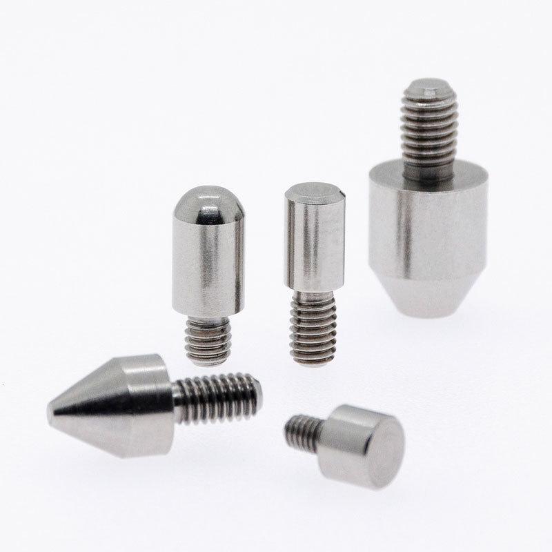 Stainless Steel External Thread Dowel Pin with Tapered/Round/Flat Head, Locating Column M3/M4/M5/M6