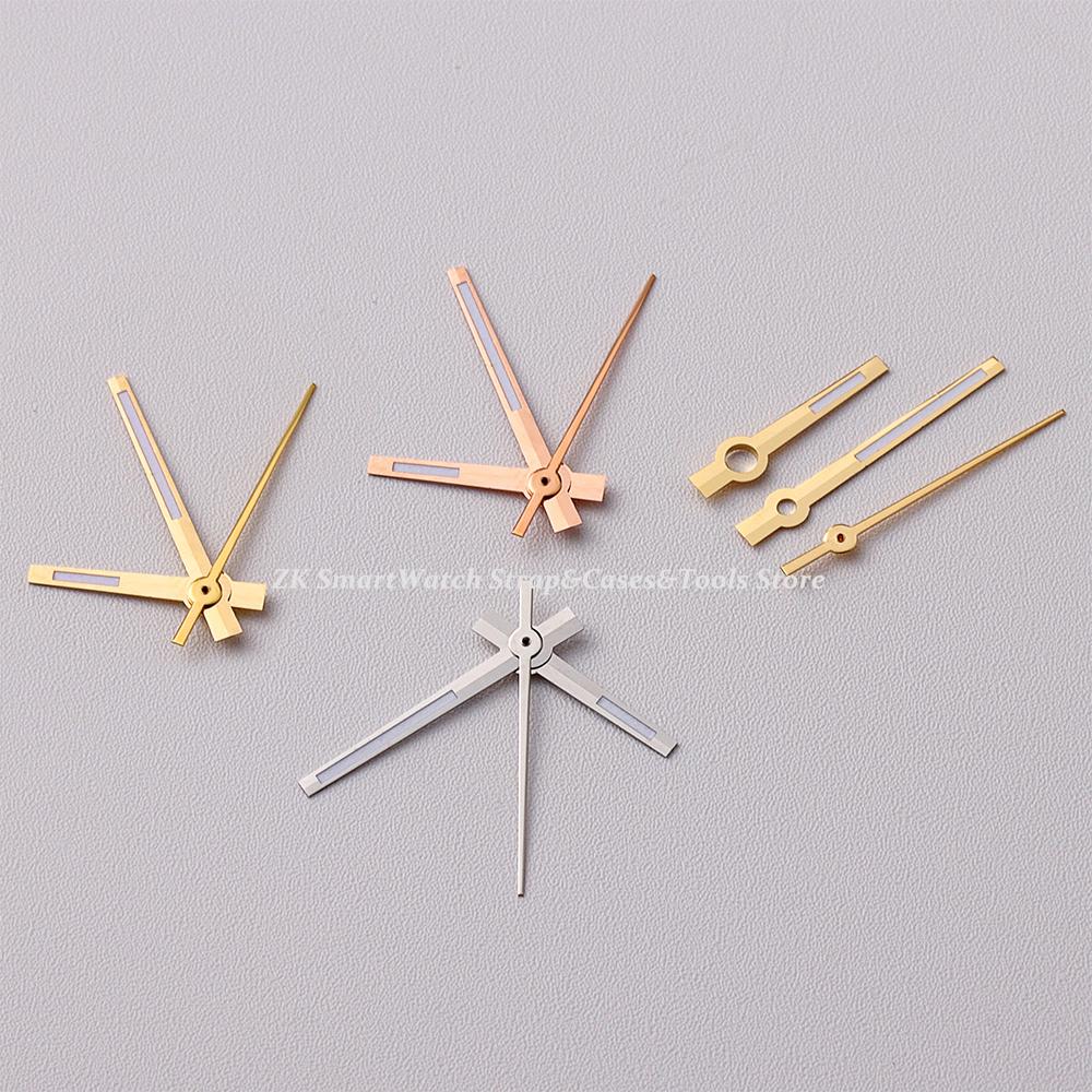 NH35 Hands Rose Gold Silver Gold Watch Hands Green Luminous for NH35/NH36/4R/7S Movement Watches for Pointers Watches Parts