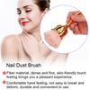 Rose Shape Long Handle Nail Art Brush Manicure Nail Polishing Dust Powder Removal Brush 01#