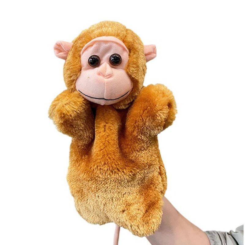 

Realistic Plush Little Monkey Hand Puppet - Soft Animal Puppet Cover for Kids 25cm