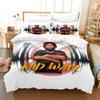 Set Biancheria da Letto Rapper Rod Wave Stampa 3D Copripiumino Set Letto Coperta Federa Piumone King Queen Size per Ragazzi Adulti