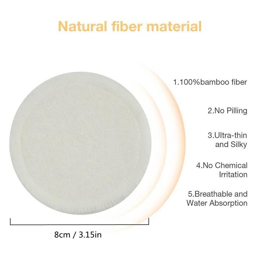 12PCS Reusable Rounds Makeup Remover Pads for All Skin Types Facial Cleansing Skincare Pads with Laundry Bag Beauty Essentials