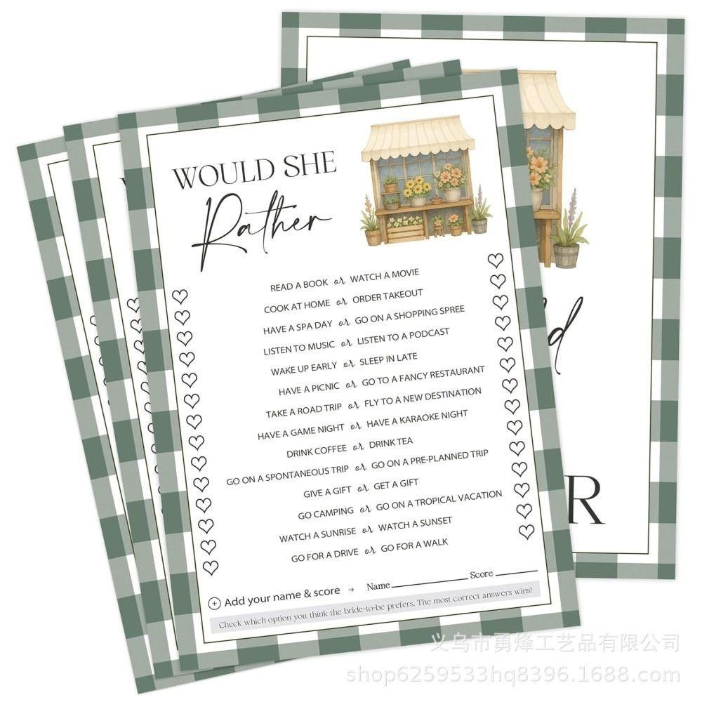 for 30 Guests Bridal Shower Games Optional Ice Breaking Game Card Wedding Game Card  Party Games 12Pcs