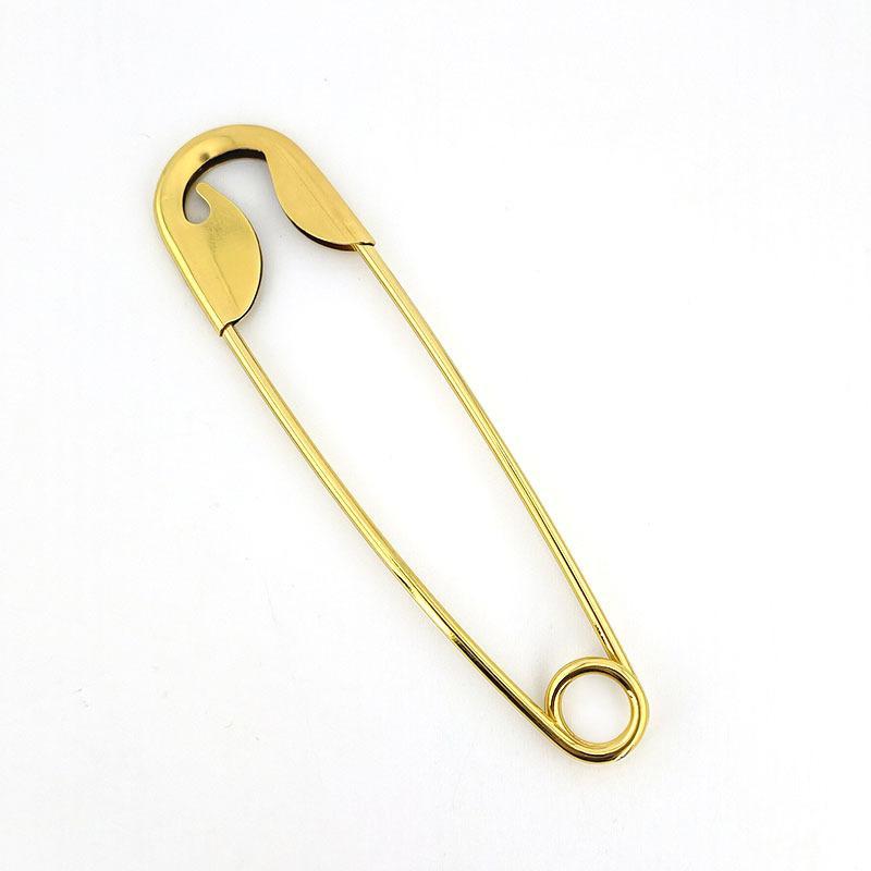Large Safety Pin Metal Hair Claws Shiny Polished Barrettes for Women Girls Elegant Updo Hairstyles Wedding Party Accessories