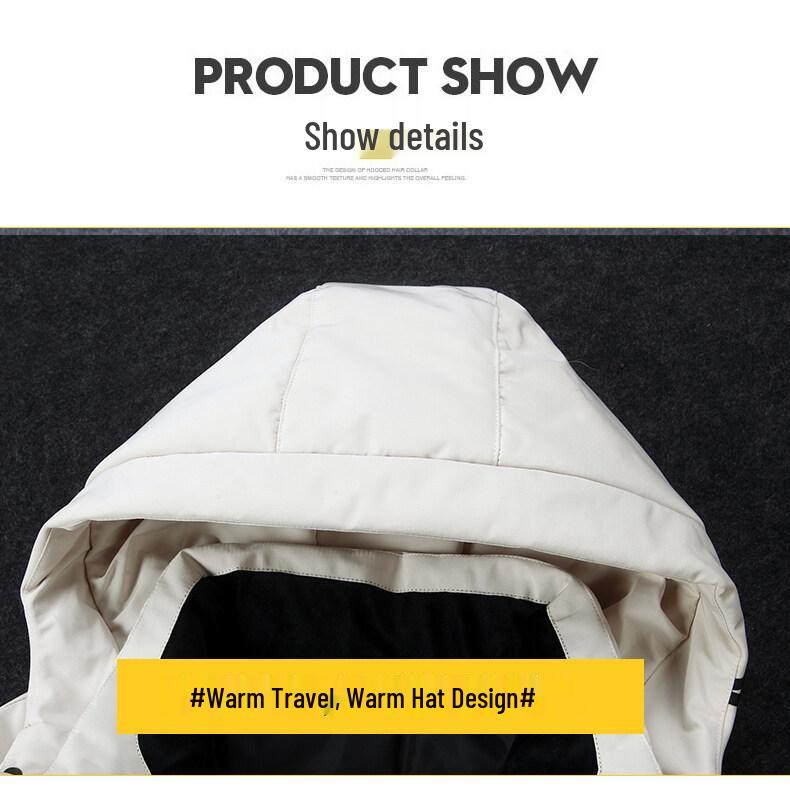 2022 Men's Winter Thick Down Jacket - Couple Style White Duck Down Outdoor Workwear