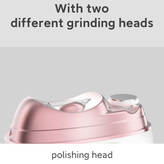 Smart Nail Clipper with LED Light USB Rechargeable Portable Electric Nail Grinder Ergonomic Design Automatic