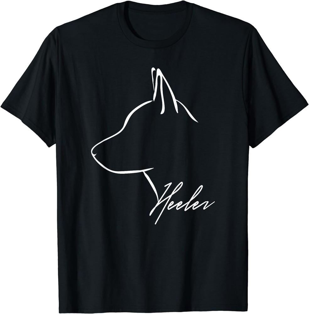 Blue Heeler Cattle Dog profile dog lover gift dog T-Shirt Size S-5XL Unisex T-Shirt XXL
