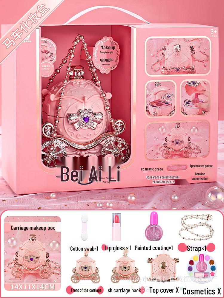 Kids' Makeup Vanity Set: Pretend Play Cosmetic Box for Girls - Perfect Birthday Gift