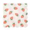 Fruit-Themed Disposable Picnic Set: Lemongrass, Strawberry, Watermelon, Pineapple Plates, Gold Foil Lace Party Plates, Cups & Napkins.
