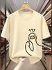 2026 Unisexs Pure Cotton Fashionable Casual Loose Sports Cartoon Pigeon Pattern Printed Round Neck Short Sleeved TShirt Top Ins