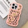Case for iPhone 8 14 16 Pro Max 12 15 Plus 11 13 17 Air XR Soft Phone Cover Leopard Love Star