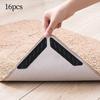 16 Pieces Rug Pad Grippers Carpet Gripper for Living Room Area Rugs Bathroom 25mmx130mm