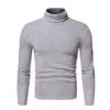 Autumn and Winter Men's Turtleneck Long-sleeved T-shirt Velvet Solid Color Bottoming Shirt Men