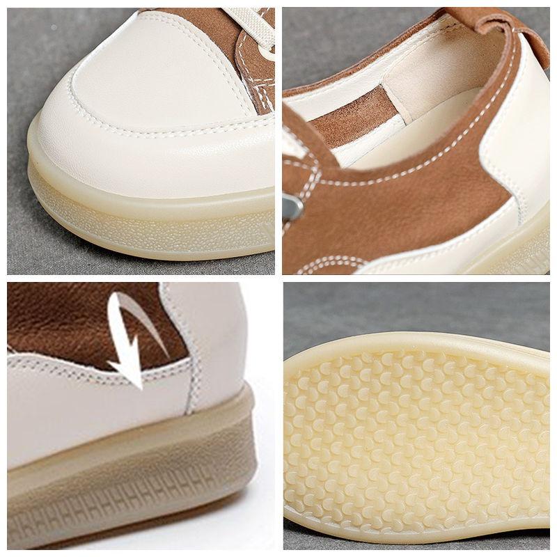 Fujin 3cm Nature Cow Suede Genuine Leather  Wome Flats Loafer High Brand Platform Spring Vulcanize Chunky Sneaker Autumn Shoes