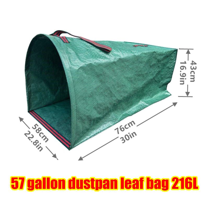 Outdoor Garden Waste Bag 216L Reusable Heavy Duty Leaf Collector Sack for Efficient Yard Cleaning