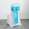 5pcs Vintage Satin Wedding Chair Sashes 275cm Chair Back Ribbon Bow Chair Cover  Baby Shower