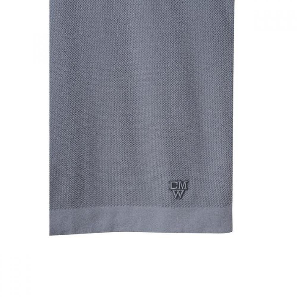 Customellow Grey Texture Half Round Neck Sweater Cwwam25422gyx