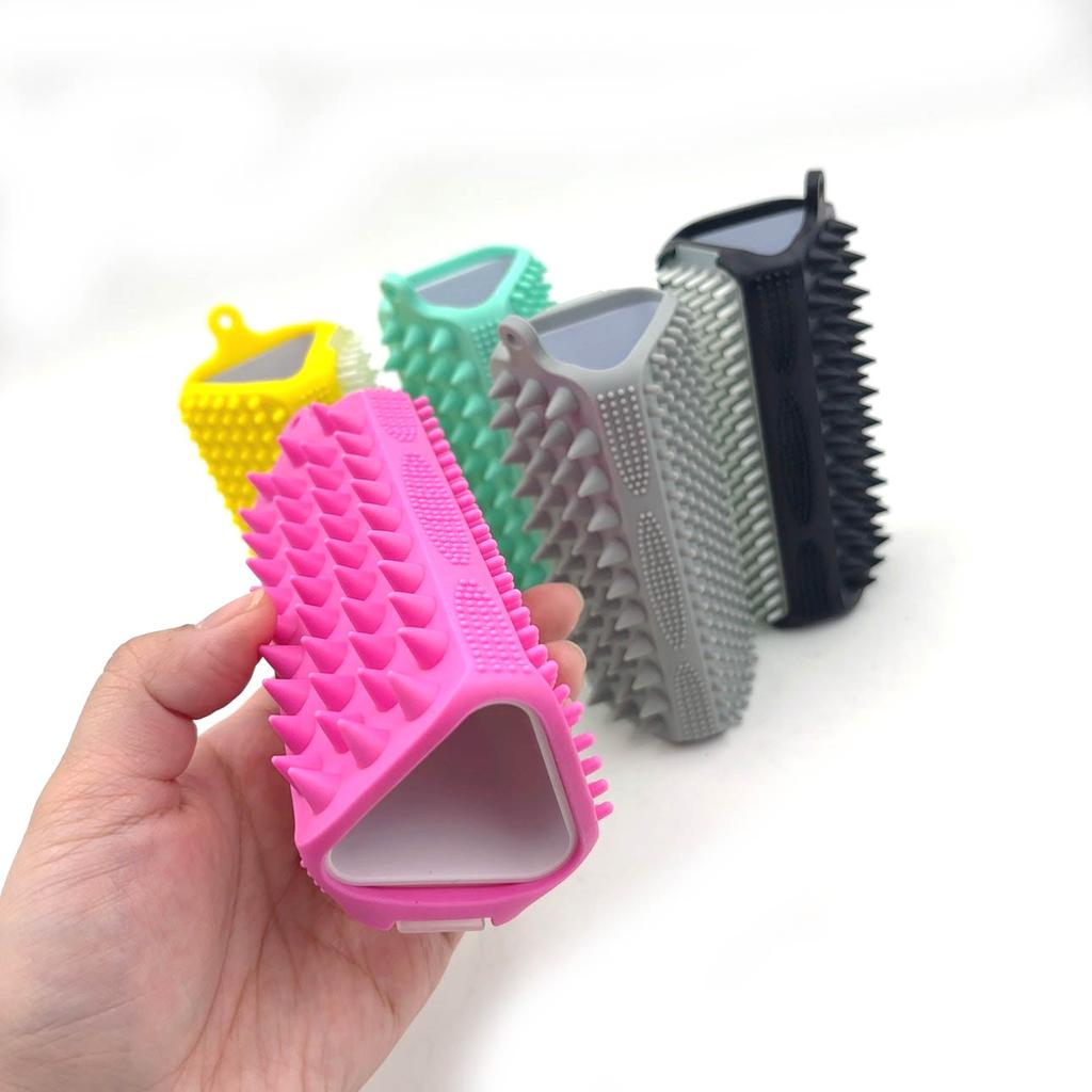 Rouleau Nettoyeur Bloc Blocage Poils d'Animaux Réutilisable en Caoutchouc 3 en 1 Silicone Retireur de Poils d'Animaux pour Tapis, Canapé, Meubles, Sièges de Voiture