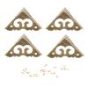 4pcs Triangle Box Corner Protector With Screws Edge Guard Decorative Corner Guard  Home Supplies