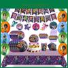 Geburtstag Encanto Partyzubehör Hintergrund Banner Ballons Topper Cupcake Topper
