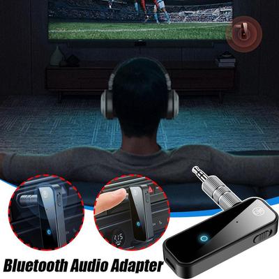 Bluetooth 5.3 Transmitter Aux Bluetooth Adapter AUX Adapter Wireless Audio Adapter for Car/TV/Home Stereo/Headphone/Speaker K0P4