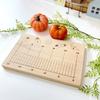 KATOMOKU Cutting Board for Helpers km-87 with Measuring Marks, Paulownia Wood (Natural Wood)