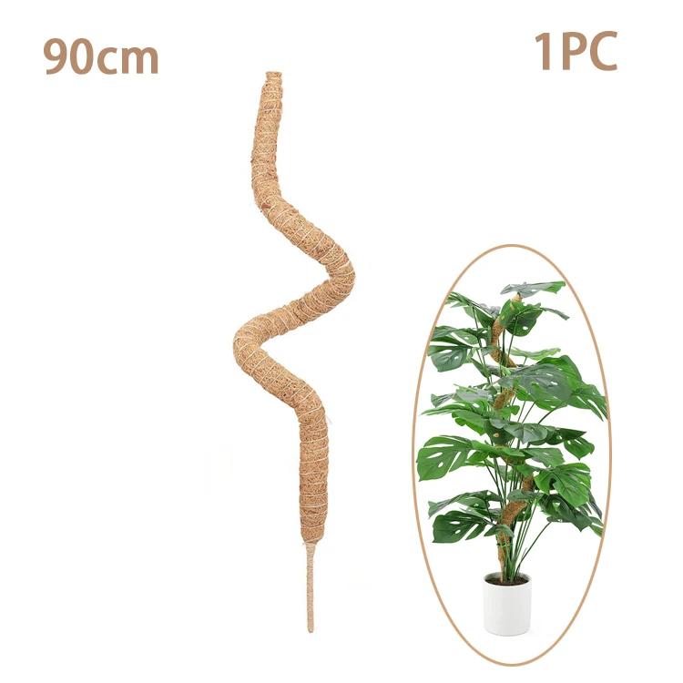 Cross-border Gardening Cocoanut Stick Green Pot Fixed Plant Climbing Cane Flower Support Cocoanut Climbing Cane Moss Rod 1pc