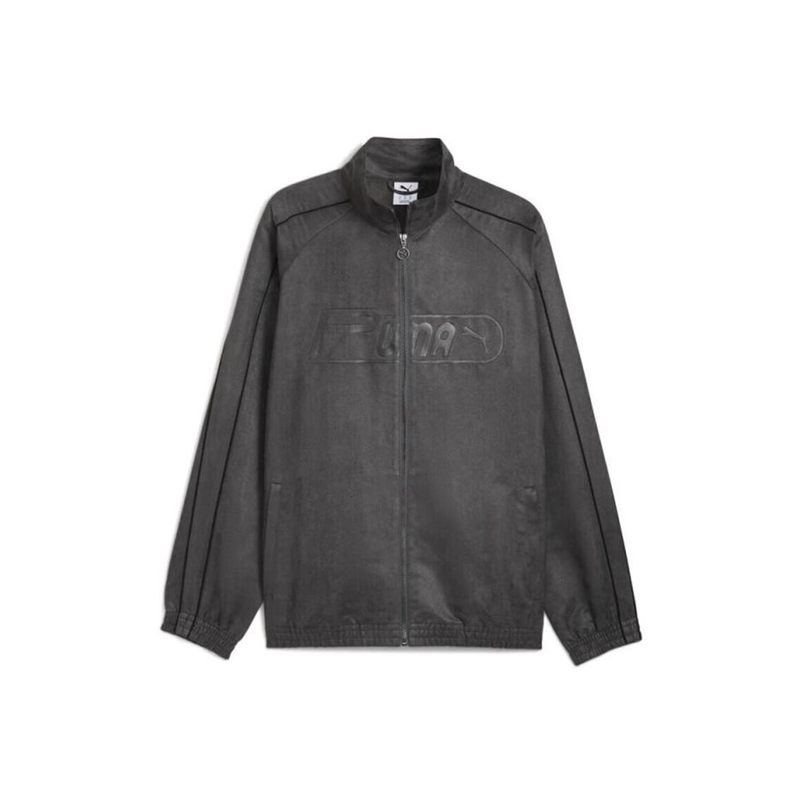 PUMA Unisex T7 Woven Track Jacket Dark Grey S