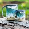 O-cean Shoreline Mug, Paw Print o-cean Shoreline Mugs