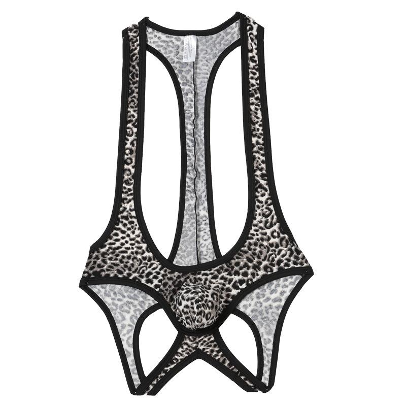 Sexy Mesh Bodysuit Jockstrap Bodywear Erotic Teddies Underwear Wrestling Singlet Leotard Jumpsuits Suspender For Men/Gay