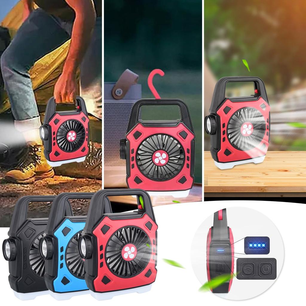 Multifunctional Fan Light Portable Light Portable Fast Charging Small Fan Outdoor Camping Light Work Light