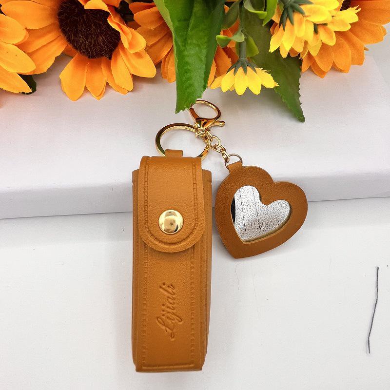 

Mini Lipstick & Lip Balm Carry-on Bag Keychain – Stylish Gift Coin Purse жёлтый