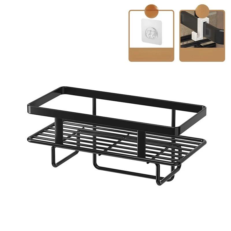 1PC Wrought Iron Punch-Free Toilet Tank Shelf - Above Toilet Storage Rack for Bathroom Organization