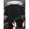 Letní pánské tričko ze 100% bavlny ležérní volný střih s velkým písmenem s kulatým výstřihem a krátkým rukávem tričko High Street Unisex styl