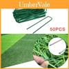 Premium Green Steel Garden Staples U Pins For Artificial Grass Turf Fixation And Weed Barrier Installation