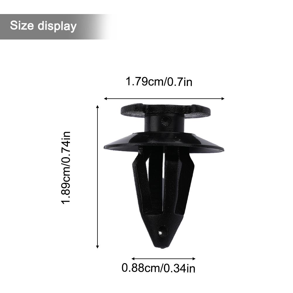 Retainer Clips Car Rear Door Plastic & Metal Trim Clip Set