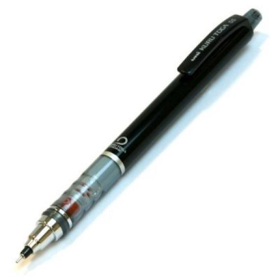 Механический карандаш Mitsubishi Pencil Kuru Toga Стандартная модель 0,5 мм Черный, M54501P.24 [3 шт.] чёрный