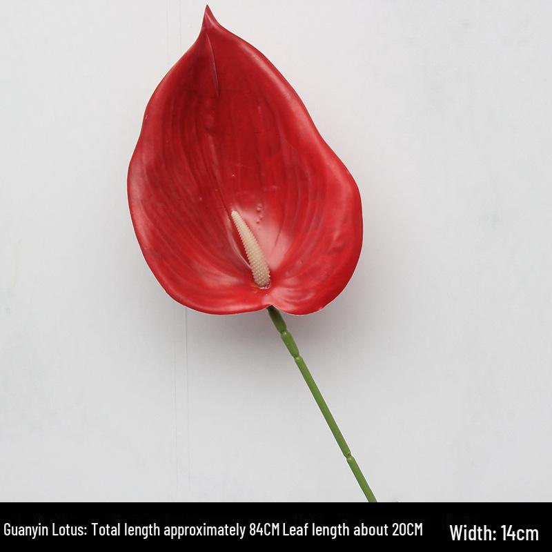 Wine Red Artificial Floral Bouquet - Chinese Wedding & Engagement Ceiling Decoration