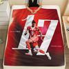 Michael Olise Printed Flannel Blanket, Soft Throw for Bedroom Sofa, Washable,soccer Fan Merchandise, Great Gift.