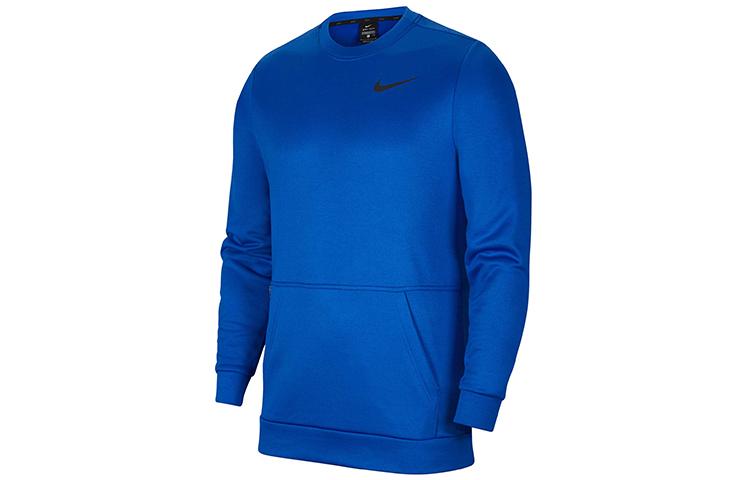 Nike Sweatshirts Men s Blue Crew Neck Moderate Regular CU7272-480 M