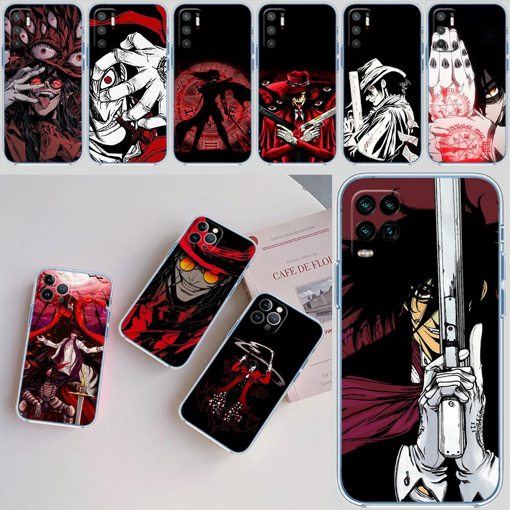 Hellsing Transparent Phone Case for Motorola Moto Edge 20 30 40 50 S30 Fusion Ultra Pro Neo Lite + G200 G23