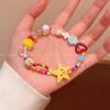 Colored stars beaded fresh bracelet female dopamine design sweet bracelet cute jewelry