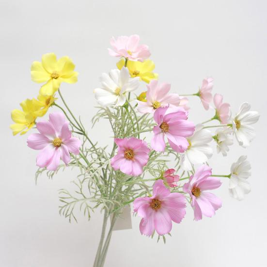 Künstliche Cosmeenblumen 23" Kunstseide Cosmeenblütenstiel Kunstblumen-Arrangements für DIY Hochzeitssträuße Heim-Büro Tischvasen-Dekoration