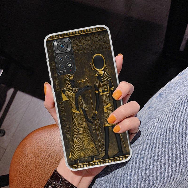 Egypt Nefertiti Anubis Ankh Pharaoh Phnoe Case for Phnoe Case for Xiaomi Redmi Note 15 14 14S 13 Pro Plus 12 12S 11S 11E 10S 10