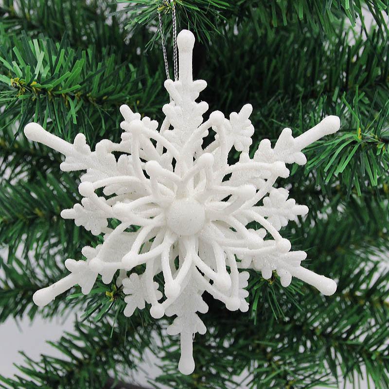 12CM 3D Snowflake Christmas Tree Ornaments, In Stock