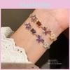 Butterfly Jewelry Bracelet With Zircon Stones For Women Summer Fashion Accessory