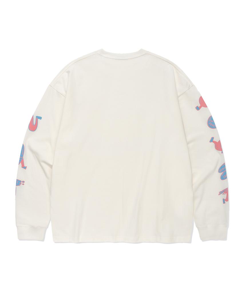 COVERNAT Wave Graphic Long Sleeve White