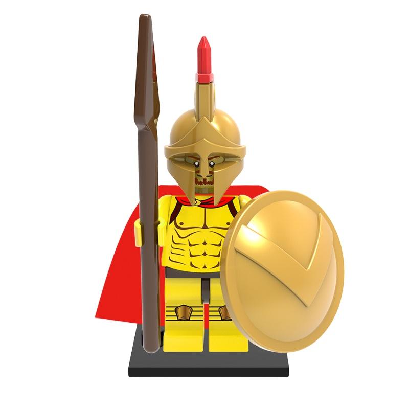 Premium Plastikbausteine Spielzeug X0164 Antike Römische Spartanische Kreuzfahrer Figuren Set X643-650