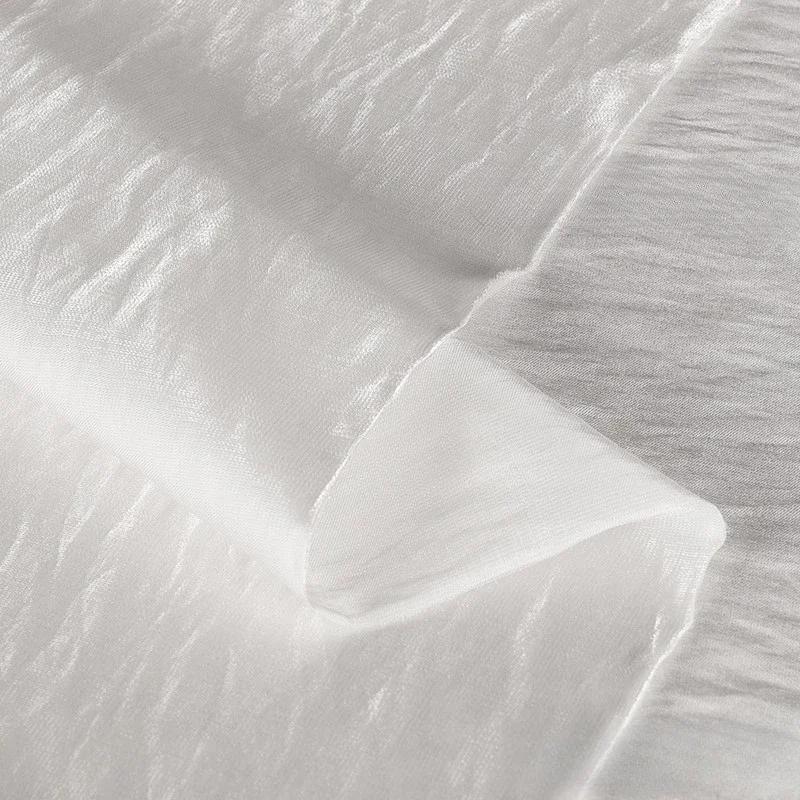100x150cm Acetate Satin Fabric Pleated Texture Lightweight Breathable Shirt Dress Apparel for Diy Sewing Rayon Material