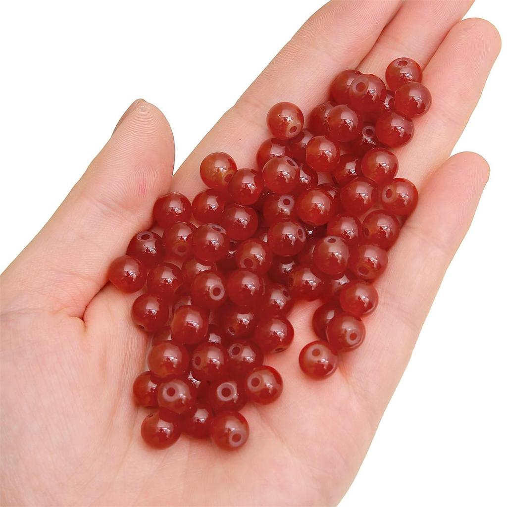 50-135 szt. Kryształowych szklanych koralików, galaretkowych, jednolitych kolorowych, imitujących kamień jadeitu, luźne koraliki dystansowe do wyrobu biżuterii